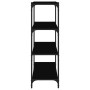 Regal aus Sperrholz und schwarzem Stahl 60x33x100 cm von vidaXL, Bücherregale und Regale - Ref: Foro24-819327, Preis: 53,75 €...