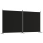Divider screen with 2 black fabric panels 348x180 cm by vidaXL, Room dividers - Ref: Foro24-350277, Price: 38,47 €, Discount: %