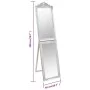 Silver standing mirror 50x200 cm by vidaXL, Mirrors - Ref: Foro24-351530, Price: 73,92 €, Discount: %