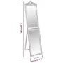 Silver standing mirror 40x160 cm by vidaXL, Mirrors - Ref: Foro24-351522, Price: 74,03 €, Discount: %