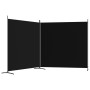 Divider screen with 2 black fabric panels 348x180 cm by vidaXL, Room dividers - Ref: Foro24-350277, Price: 38,47 €, Discount: %