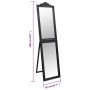 Espejo de pie negro 50x200 cm de vidaXL, Espejos - Ref: Foro24-351531, Precio: 83,43 €, Descuento: %