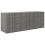 Gray PE rattan garden storage cabinet 198x55.5x80 cm by vidaXL, Lockers and storage cabinets - Ref: Foro24-319871, Price: 198...