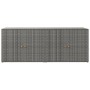 Gartenschrank aus grauem PE-Rattan, 198 x 55,5 x 80 cm von vidaXL, Schließfächer und Lagerschränke - Ref: Foro24-319871, Prei...