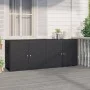 PE black rattan garden storage cabinet 198x55.5x80 cm by vidaXL, Lockers and storage cabinets - Ref: Foro24-319870, Price: 19...