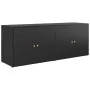 PE Rattan Gartenschrank schwarz 198x55,5x80 cm von vidaXL, Schließfächer und Lagerschränke - Ref: Foro24-319870, Preis: 192,0...