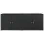 PE Rattan Gartenschrank schwarz 198x55,5x80 cm von vidaXL, Schließfächer und Lagerschränke - Ref: Foro24-319870, Preis: 204,3...