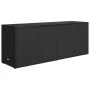 PE Rattan Gartenschrank schwarz 198x55,5x80 cm von vidaXL, Schließfächer und Lagerschränke - Ref: Foro24-319870, Preis: 192,0...