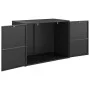 Schwarzer Gartenschrank aus PE-Rattan, 100 x 55,5 x 80 cm von vidaXL, Schließfächer und Lagerschränke - Ref: Foro24-319868, P...