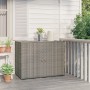 Gray PE rattan garden storage cabinet 100x55.5x80 cm by vidaXL, Lockers and storage cabinets - Ref: Foro24-319869, Price: 102...