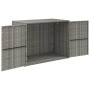 Gray PE rattan garden storage cabinet 100x55.5x80 cm by vidaXL, Lockers and storage cabinets - Ref: Foro24-319869, Price: 102...