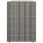 Gartenschrank aus grauem PE-Rattan, 100 x 55,5 x 80 cm von vidaXL, Schließfächer und Lagerschränke - Ref: Foro24-319869, Prei...