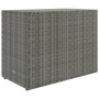Gartenschrank aus grauem PE-Rattan, 100 x 55,5 x 80 cm von vidaXL, Schließfächer und Lagerschränke - Ref: Foro24-319869, Prei...