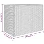Gray PE rattan garden storage cabinet 100x55.5x80 cm by vidaXL, Lockers and storage cabinets - Ref: Foro24-319869, Price: 115...