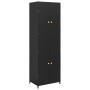 PE black rattan garden storage cabinet 59x40x180 cm by vidaXL, Lockers and storage cabinets - Ref: Foro24-319872, Price: 160,...