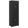 PE Rattan Gartenschrank schwarz 59x40x180 cm von vidaXL, Schließfächer und Lagerschränke - Ref: Foro24-319872, Preis: 167,11 ...