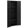 PE Rattan Gartenschrank schwarz 59x40x180 cm von vidaXL, Schließfächer und Lagerschränke - Ref: Foro24-319872, Preis: 167,11 ...