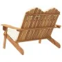 Adirondack garden bench with acacia wood cushions 126 cm by vidaXL, garden benches - Ref: Foro24-360039, Price: 179,44 €, Dis...