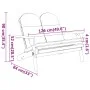 Adirondack garden bench with acacia wood cushions 126 cm by vidaXL, garden benches - Ref: Foro24-360039, Price: 179,44 €, Dis...