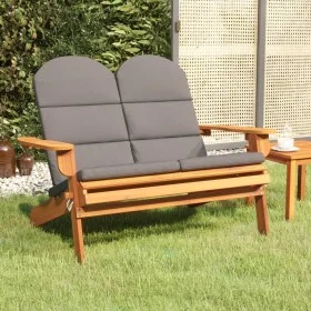Adirondack-Gartenbank mit Akazienholzkissen 126 cm von vidaXL, Gartenbänke - Ref: Foro24-360040, Preis: 215,04 €, Rabatt: %