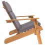 Adirondack garden bench with acacia wood cushions 126 cm by vidaXL, garden benches - Ref: Foro24-360040, Price: 189,93 €, Dis...