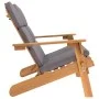 Adirondack garden bench with acacia wood cushions 126 cm by vidaXL, garden benches - Ref: Foro24-360040, Price: 215,04 €, Dis...