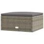 Garden stool with gray synthetic rattan cushion by vidaXL, Modular outdoor sofas - Ref: Foro24-319602, Price: 79,73 €, Discou...