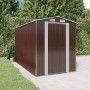 Dark brown galvanized steel garden shed 192x357x223 cm by vidaXL, Sheds - Ref: Foro24-3147462, Price: 498,92 €, Discount: %