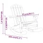 Adirondack Schaukelstuhl aus massivem Akazienholz von vidaXL, Gartenstühle - Ref: Foro24-360035, Preis: 129,72 €, Rabatt: %