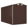 Dark brown galvanized steel garden shed 192x357x223 cm by vidaXL, Sheds - Ref: Foro24-3147462, Price: 498,92 €, Discount: %
