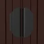 Cobertizo jardín acero galvanizado marrón oscuro 192x357x223 cm de vidaXL, Cobertizos - Ref: Foro24-3147462, Precio: 476,27 €...
