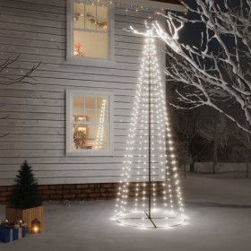 Árbol de Navidad cónico 310 LED blanco frío 100x300 cm