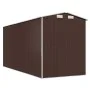 Dark brown galvanized steel garden shed 192x440x223 cm by vidaXL, Sheds - Ref: Foro24-3147463, Price: 630,22 €, Discount: %