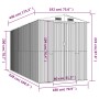 Dunkelbrauner Gartenschuppen aus verzinktem Stahl, 192 x 440 x 223 cm von vidaXL, Schuppen - Ref: Foro24-3147463, Preis: 661,...