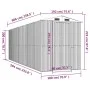 Cobertizo jardín acero galvanizado marrón oscuro 192x606x223 cm von vidaXL, Schuppen - Ref: Foro24-3147465, Preis: 786,43 €, ...