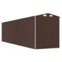 Cobertizo jardín acero galvanizado marrón oscuro 192x772x223 cm de vidaXL, Cobertizos - Ref: Foro24-3147467, Precio: 957,51 €...
