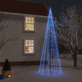 Árbol de Navidad con pincho 732 LED azul 500 cm