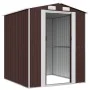 Dark brown galvanized steel garden shed 192x191x223 cm by vidaXL, Sheds - Ref: Foro24-3147460, Price: 291,49 €, Discount: %