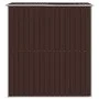 Dunkelbrauner Gartenschuppen aus verzinktem Stahl, 192 x 191 x 223 cm von vidaXL, Schuppen - Ref: Foro24-3147460, Preis: 294,...