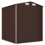 Dark brown galvanized steel garden shed 192x191x223 cm by vidaXL, Sheds - Ref: Foro24-3147460, Price: 308,30 €, Discount: %