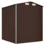 Dunkelbrauner Gartenschuppen aus verzinktem Stahl, 192 x 191 x 223 cm von vidaXL, Schuppen - Ref: Foro24-3147460, Preis: 294,...