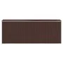 Cobertizo jardín acero galvanizado marrón oscuro 192x523x223 cm de vidaXL, Cobertizos - Ref: Foro24-3147464, Precio: 707,41 €...