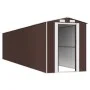 Dunkelbrauner Gartenschuppen aus verzinktem Stahl, 192 x 938 x 223 cm von vidaXL, Schuppen - Ref: Foro24-3147469, Preis: 1,00...