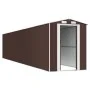 Dark brown galvanized steel garden shed 192x1021x223cm by vidaXL, Sheds - Ref: Foro24-3147470, Price: 1,00 €, Discount: %