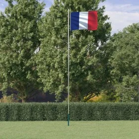 Aluminum pole and flag of France 6.23 m by vidaXL, Flags and windsocks - Ref: Foro24-3147093, Price: 73,64 €, Discount: %