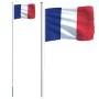 Aluminum pole and flag of France 6.23 m by vidaXL, Flags and windsocks - Ref: Foro24-3147093, Price: 73,64 €, Discount: %