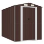 Dark brown galvanized steel garden shed 192x274x223 cm by vidaXL, Sheds - Ref: Foro24-3147461, Price: 409,81 €, Discount: %