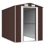 Dark brown galvanized steel garden shed 192x274x223 cm by vidaXL, Sheds - Ref: Foro24-3147461, Price: 409,81 €, Discount: %