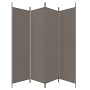 Divider screen with 4 anthracite gray fabric panels 698x180 cm by vidaXL, Room dividers - Ref: Foro24-350284, Price: 53,83 €,...