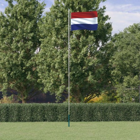 Niederlande Aluminiummast und -flagge 6,23 m von vidaXL, Fahnen und Windsäcke - Ref: Foro24-3147086, Preis: 75,44 €, Rabatt: %